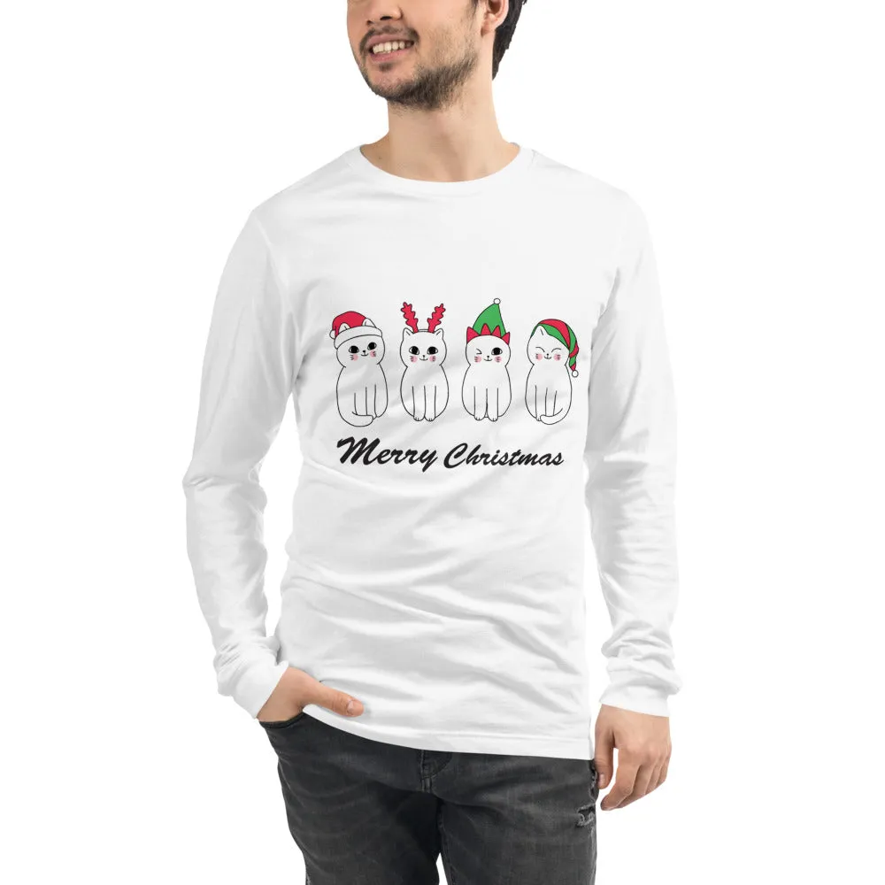 Christmas Cats Men's Long Sleeve Tee