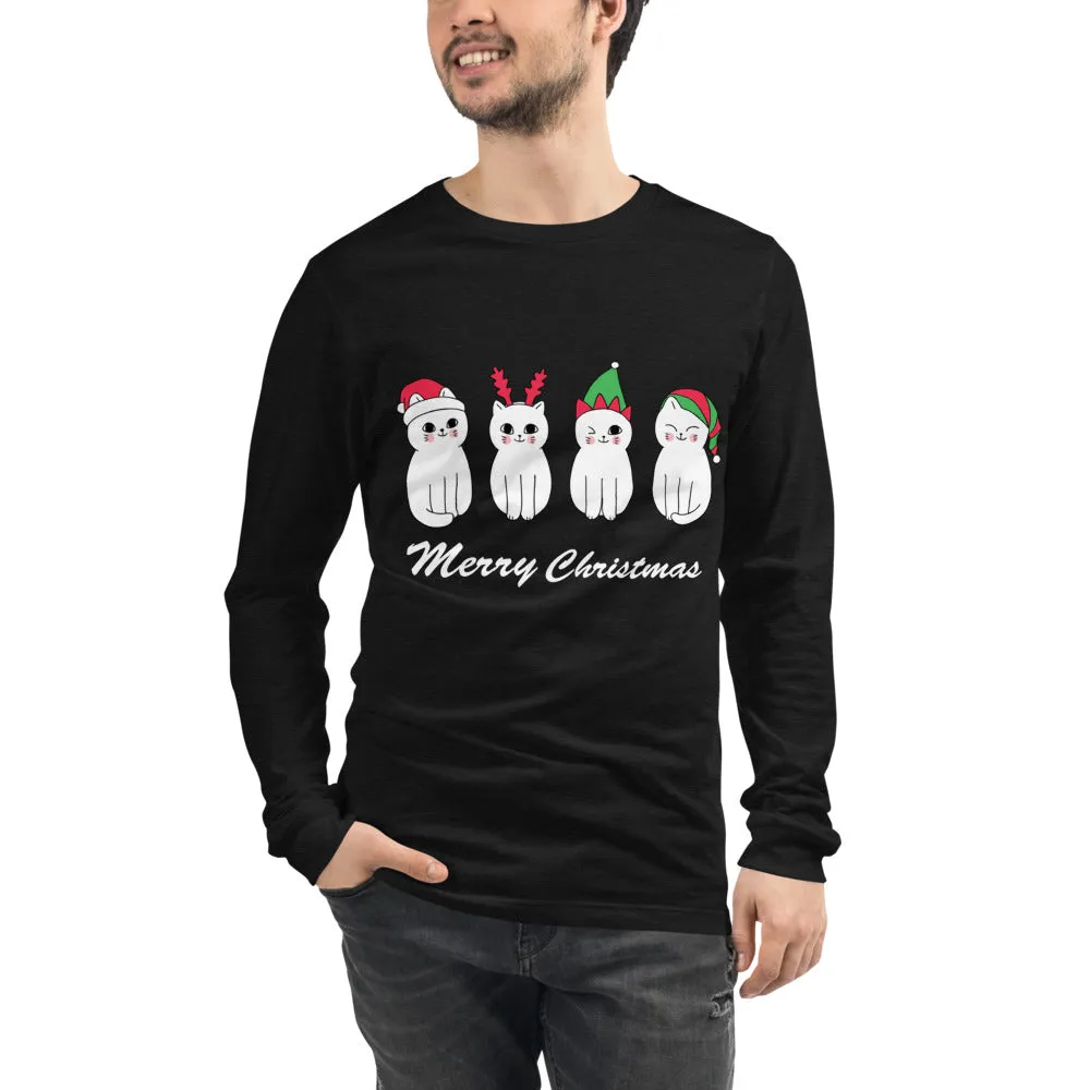 Christmas Cats Men's Long Sleeve Tee