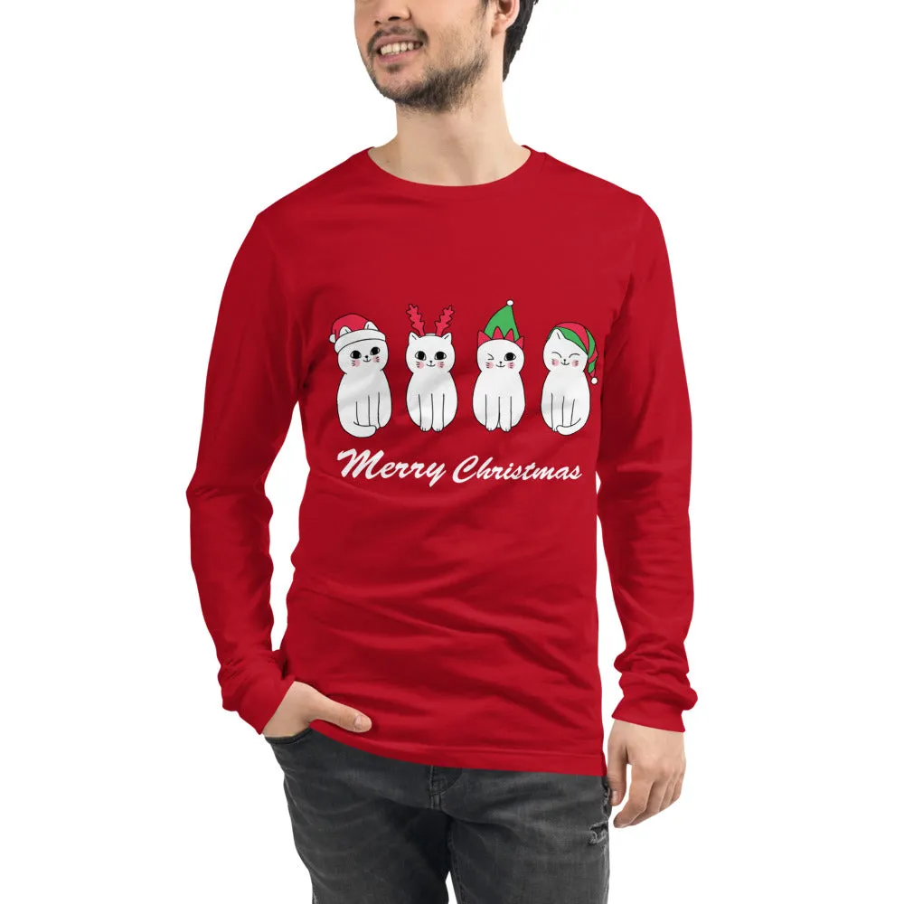 Christmas Cats Men's Long Sleeve Tee