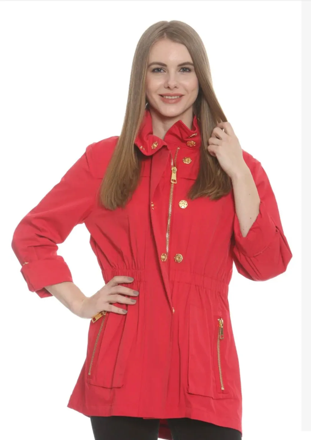 Ciao Milano Tess Rain Coat Red