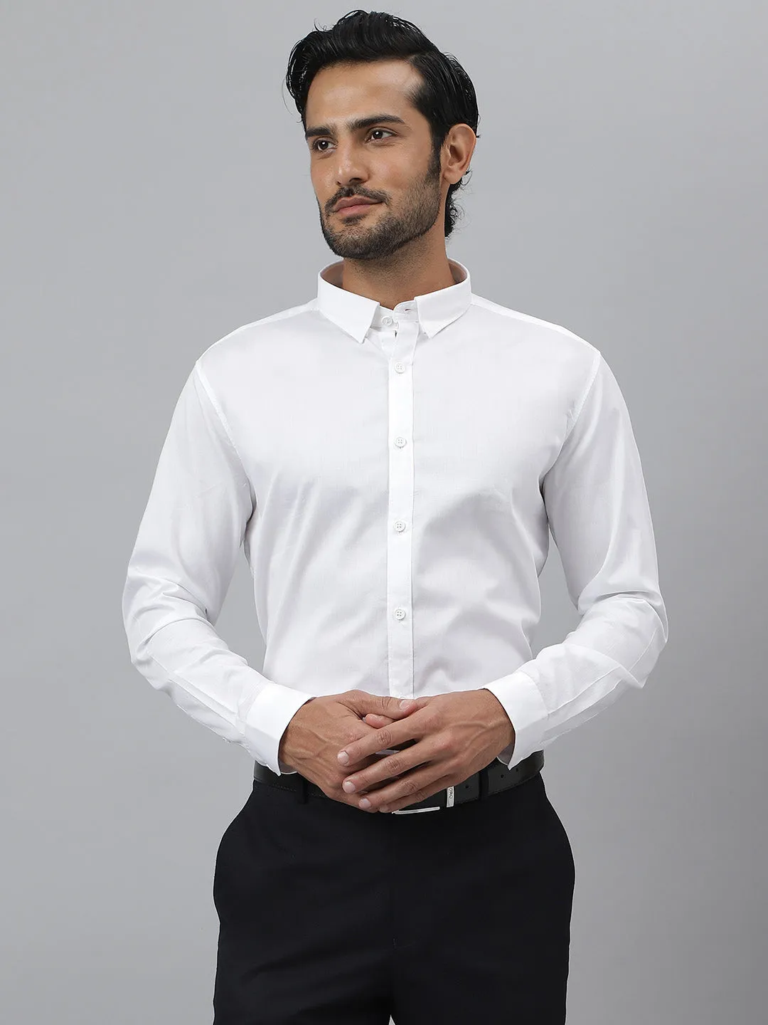 Classic Cotton Twill White Shirt - Everyday ( Pack of 2)