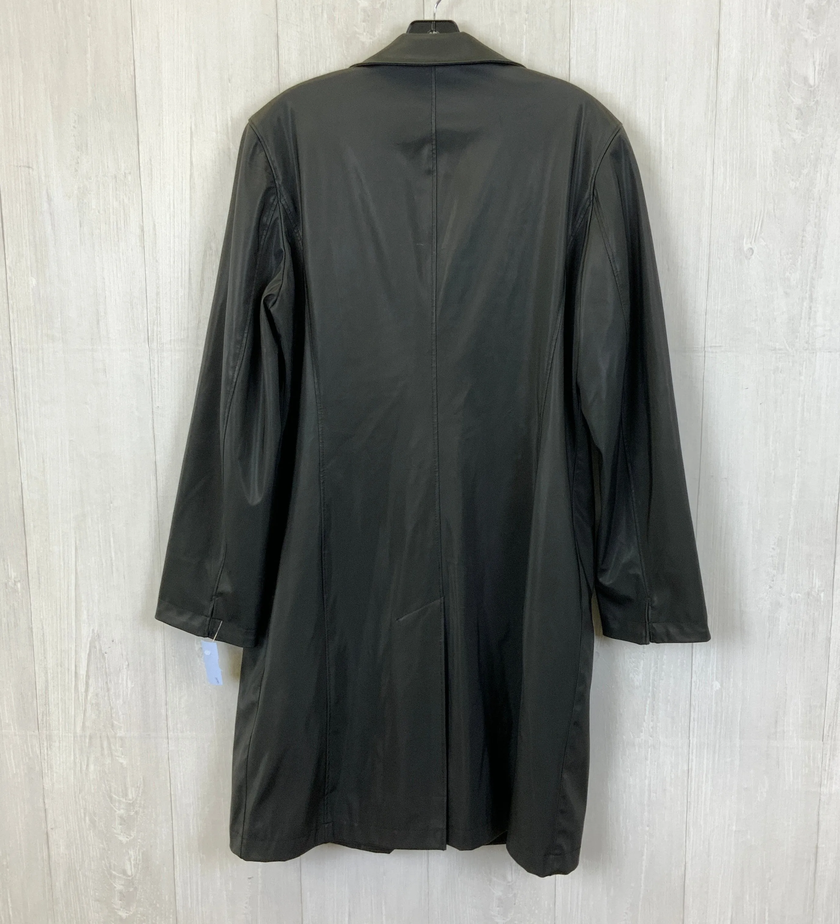 Coat Trench Coat By Utex In Black, Size: M