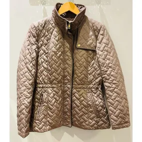 Cole Haan Taupe Quilted Jacket - Size Medium