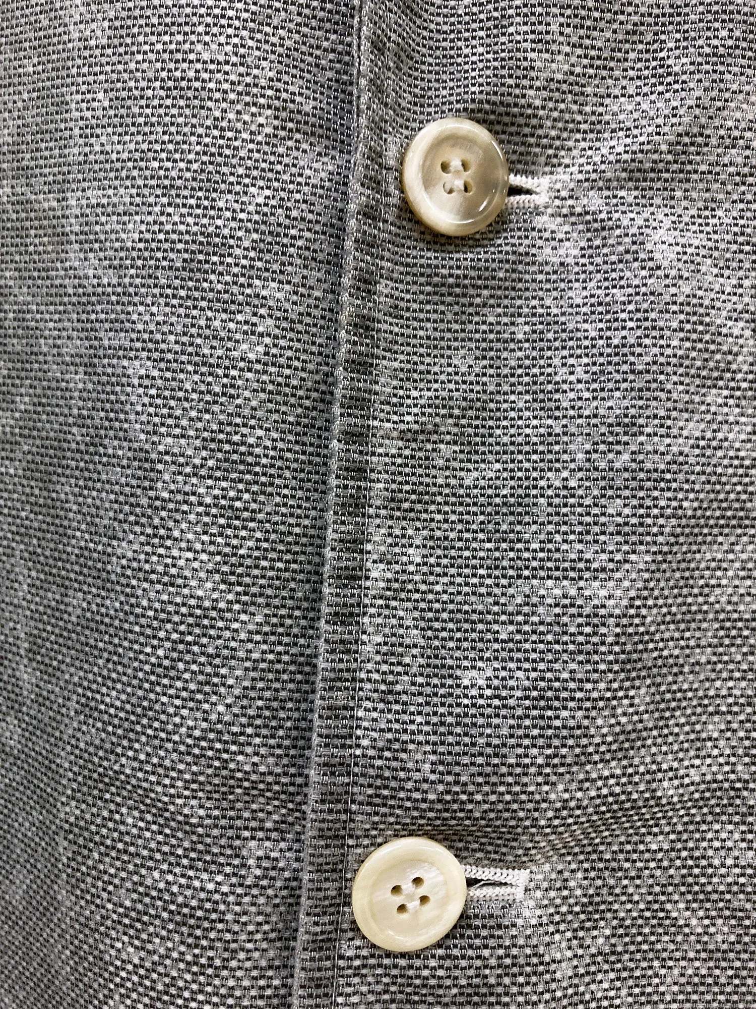 Comme des Garcons Homme 2000 grey nylon three button blazer - M