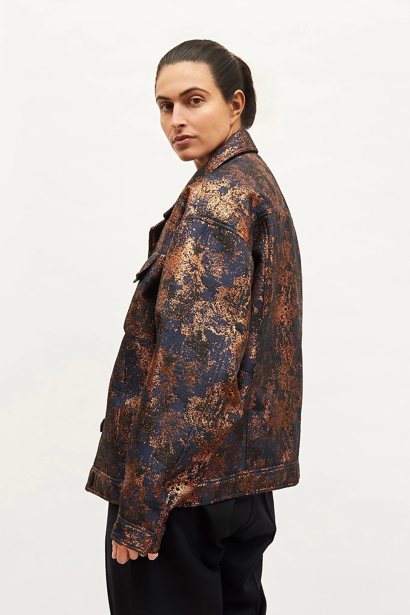 Copper Brocade "Maverick" Jacket