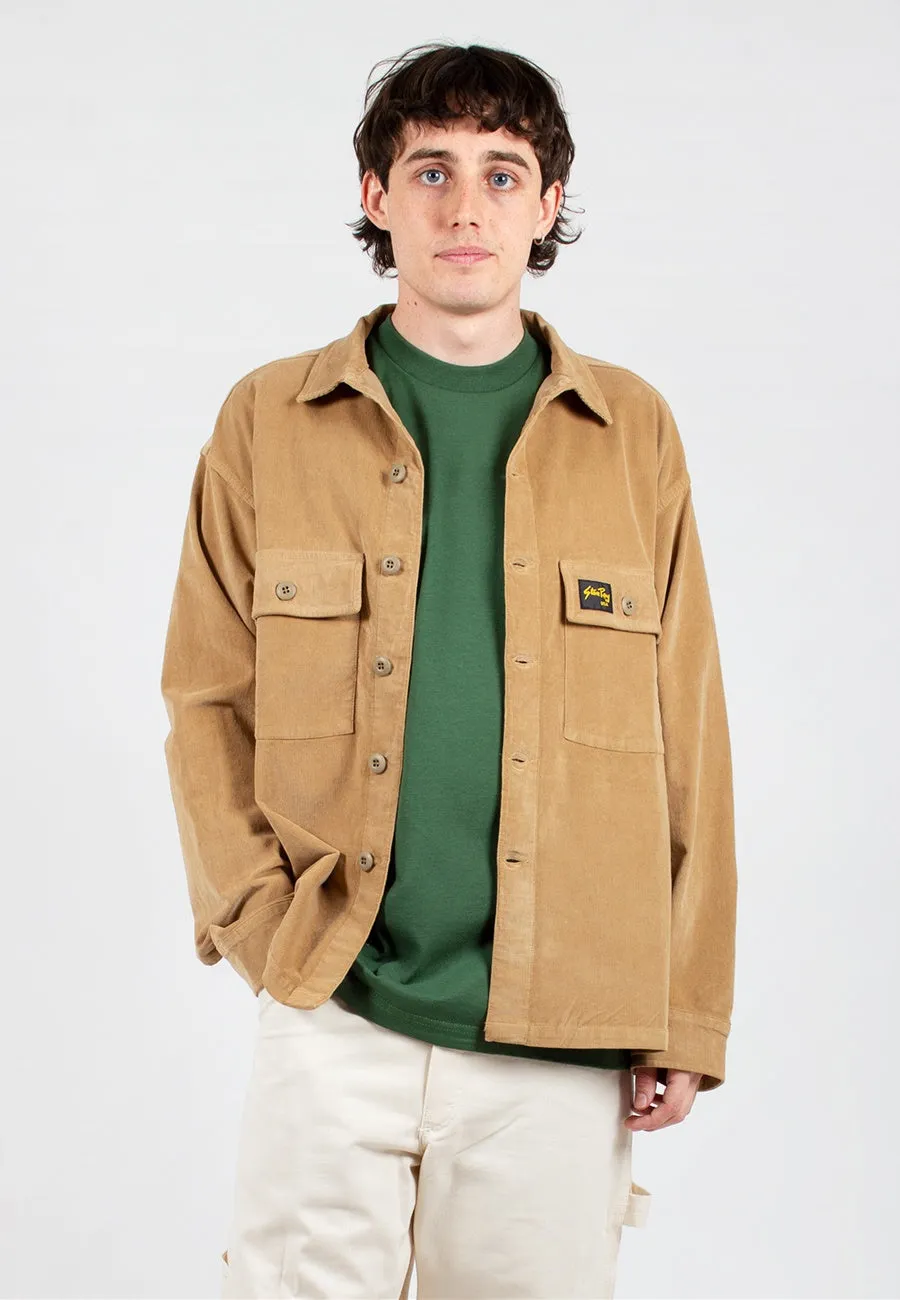 Cord CPO Shirt - khaki cord