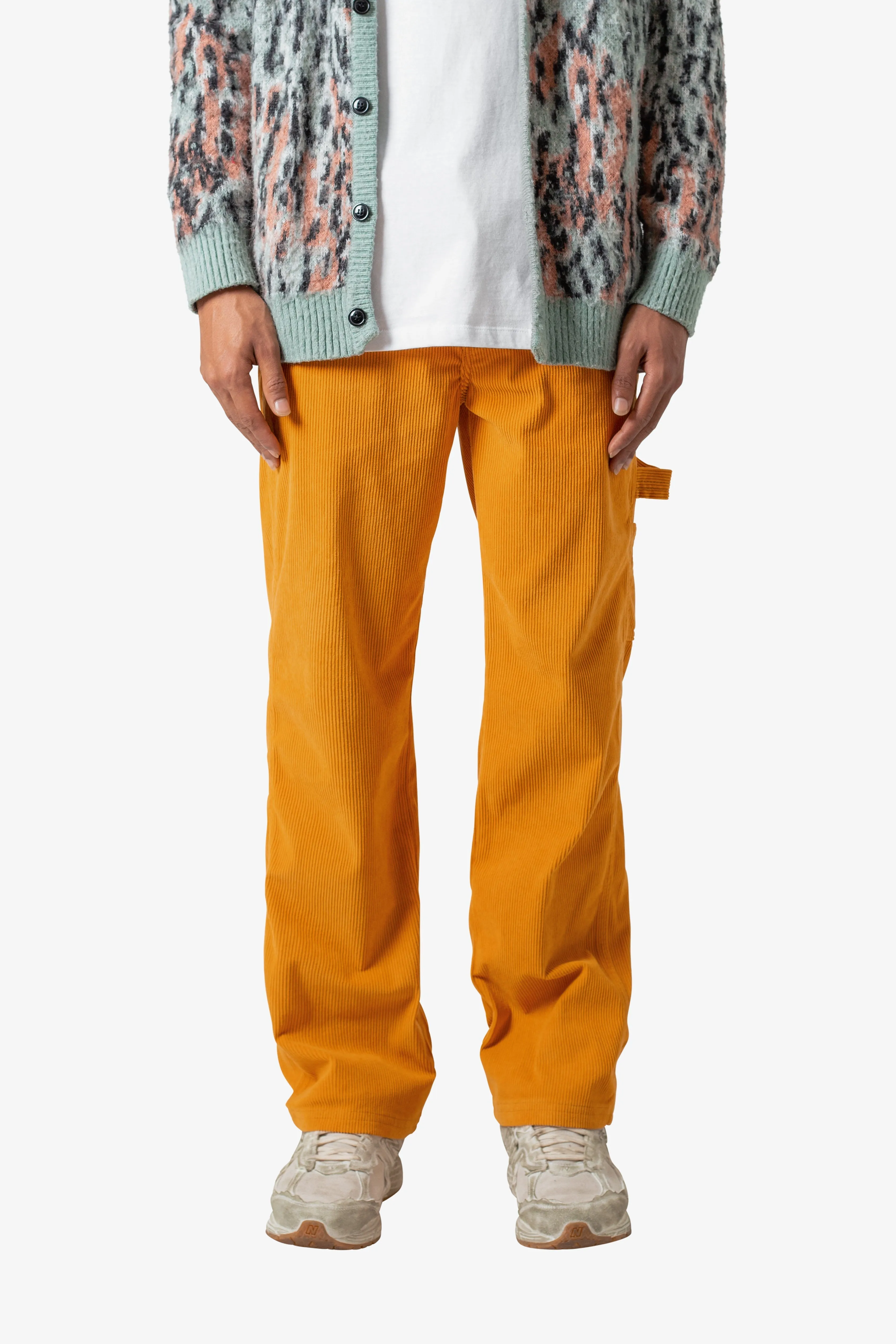 Corduroy Carpenter Pants - Gold