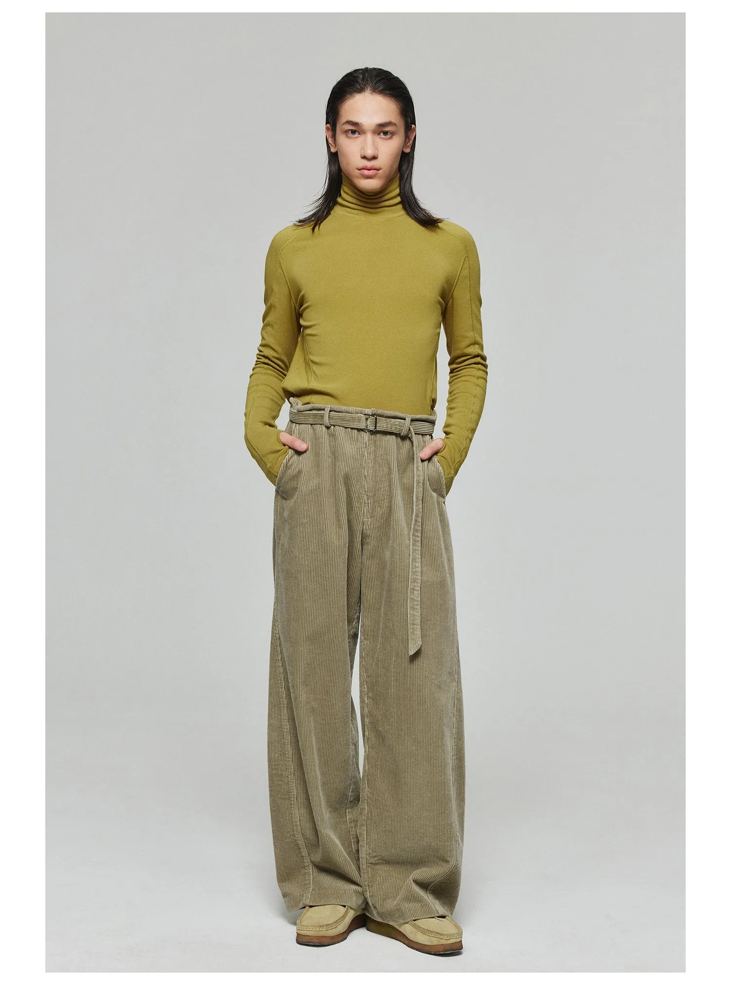 Corduroy Wide Leg Casual Pants