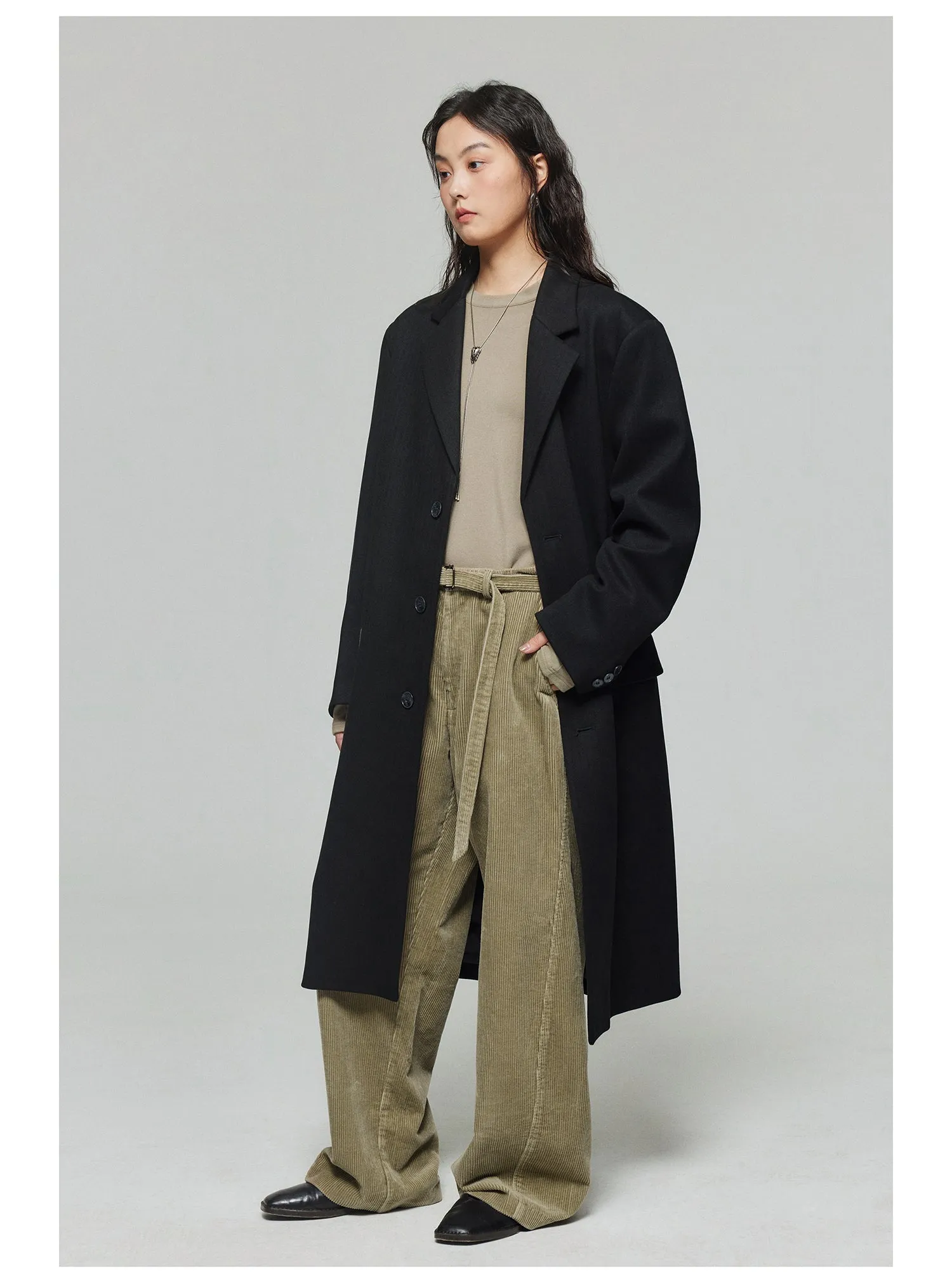 Corduroy Wide Leg Casual Pants