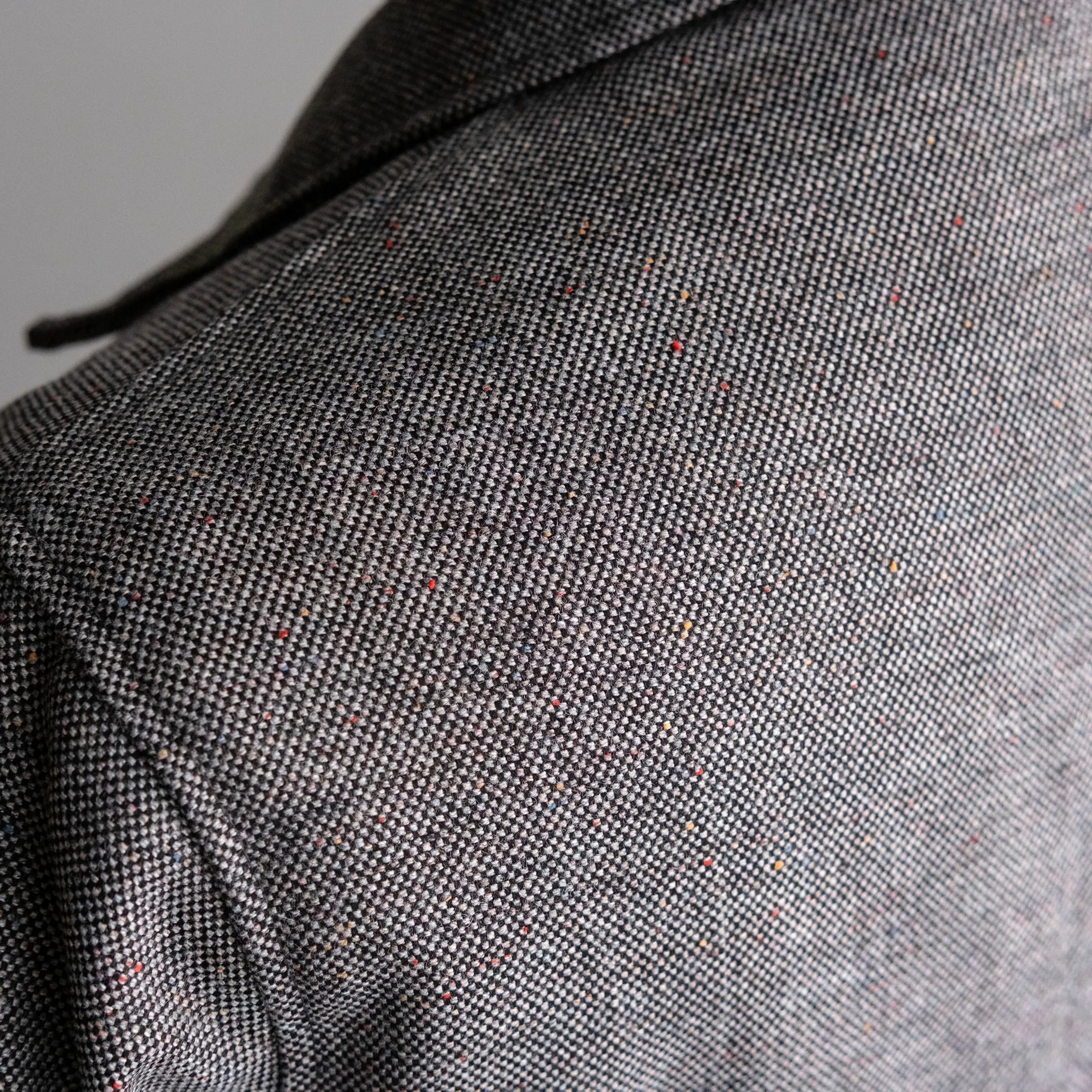 Corso Jacket in Italian Lightweight Ghost Donegal Wool