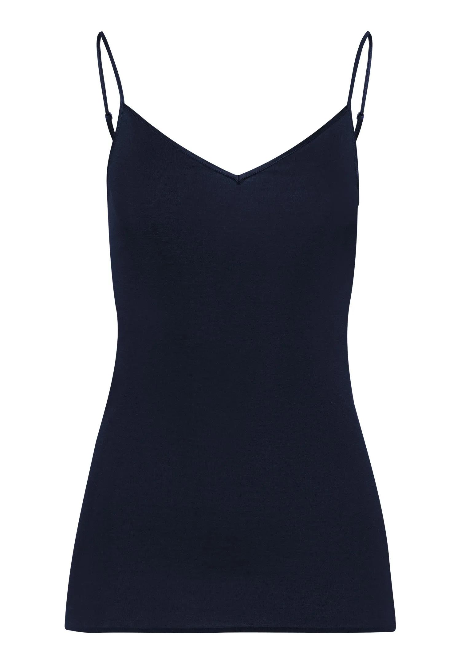 Cotton Seamless Cotton V-Neck Camisole | Deep Navy 71601-1610