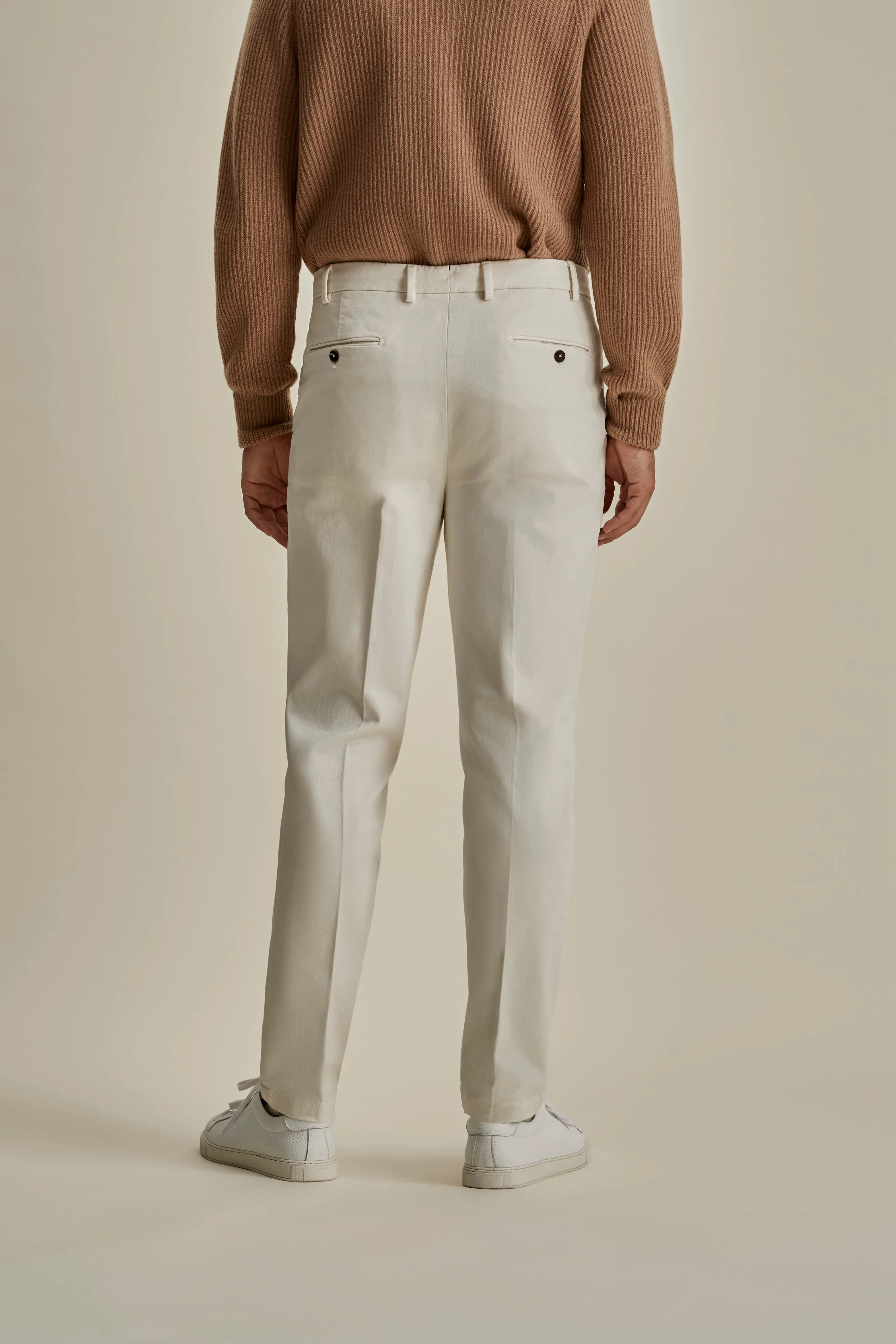 Cotton Single Pleat Chinos