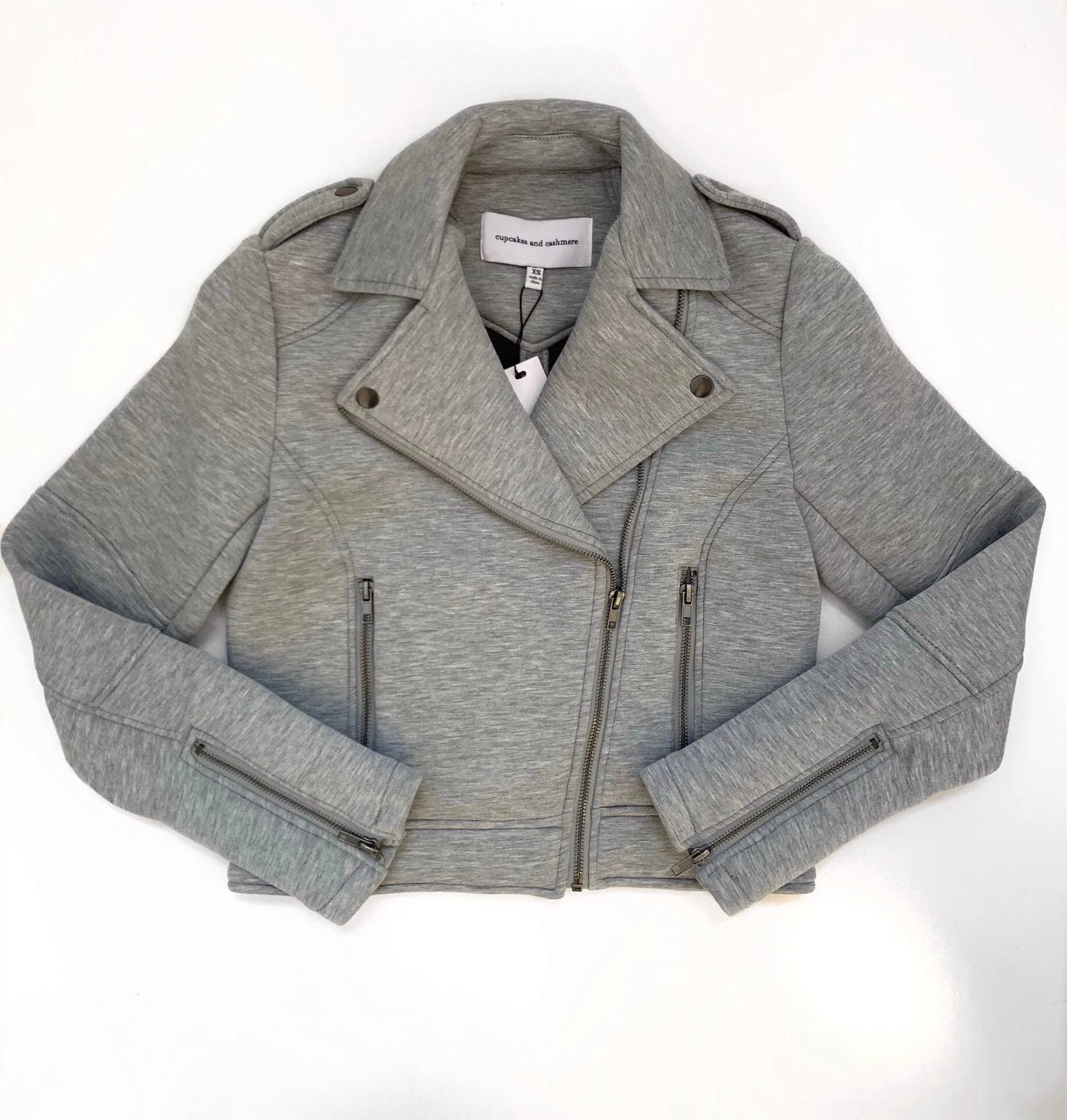 Cupcakes & Cashmere - Katerina Jacket in Light Heather Grey