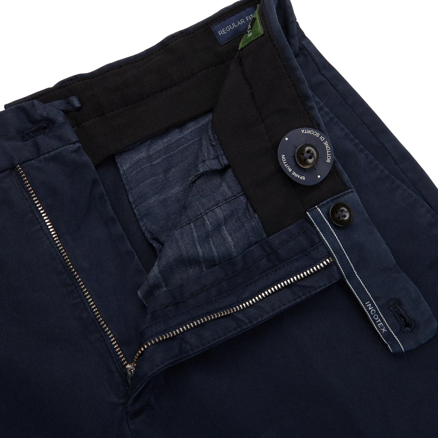 Dark Blue Cotton Stretch Comfort Chinos