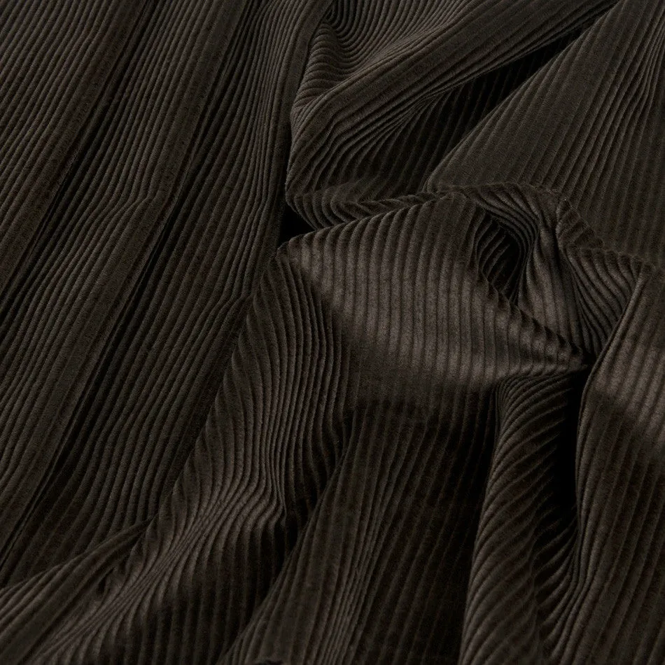 Dark Brown Corduroy 100% Cotton 1482