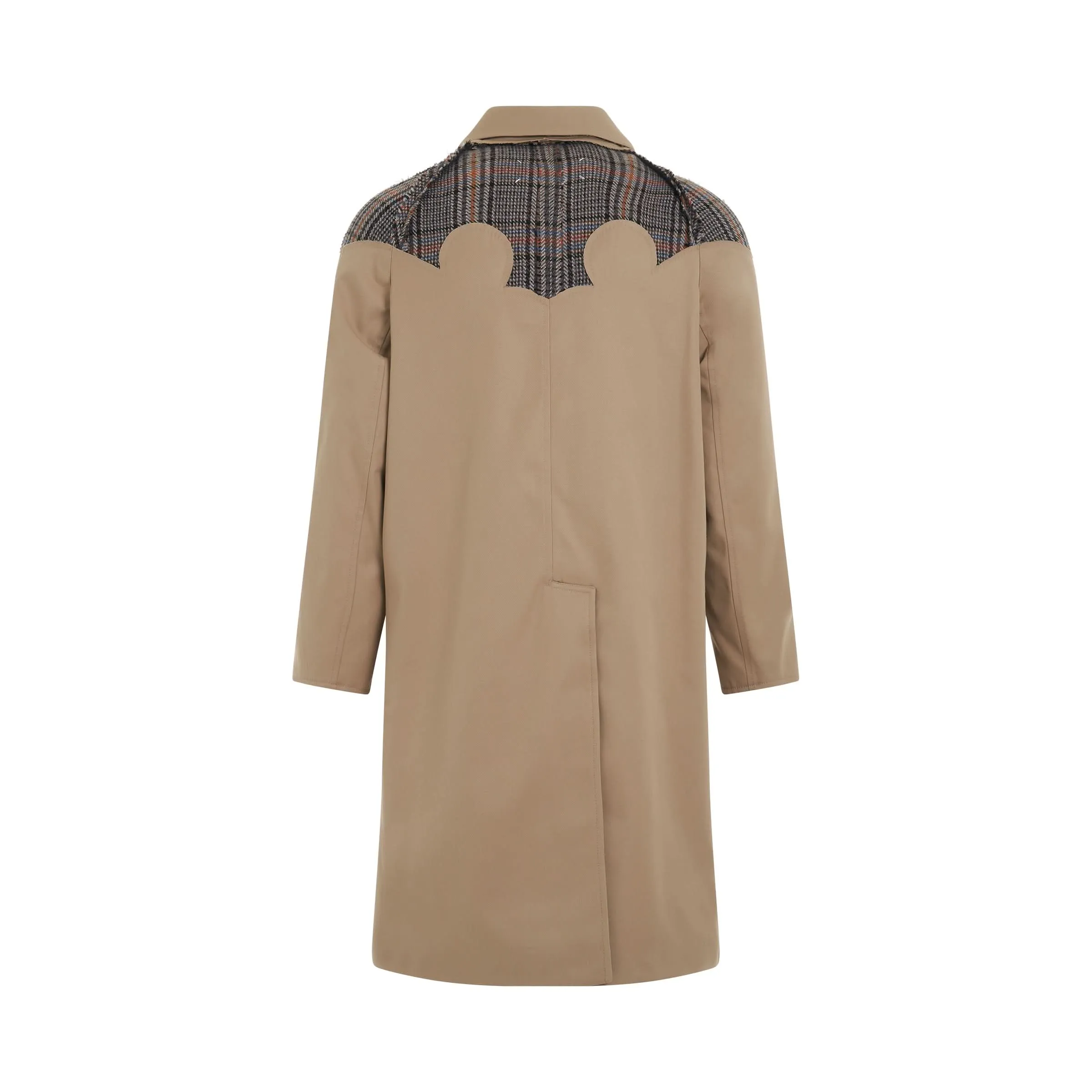 Deconstruction Trench Coat in Beige