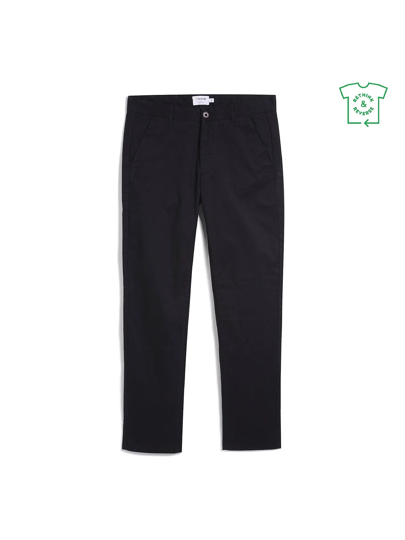 Elm Regular Slim Fit Chinos In Black