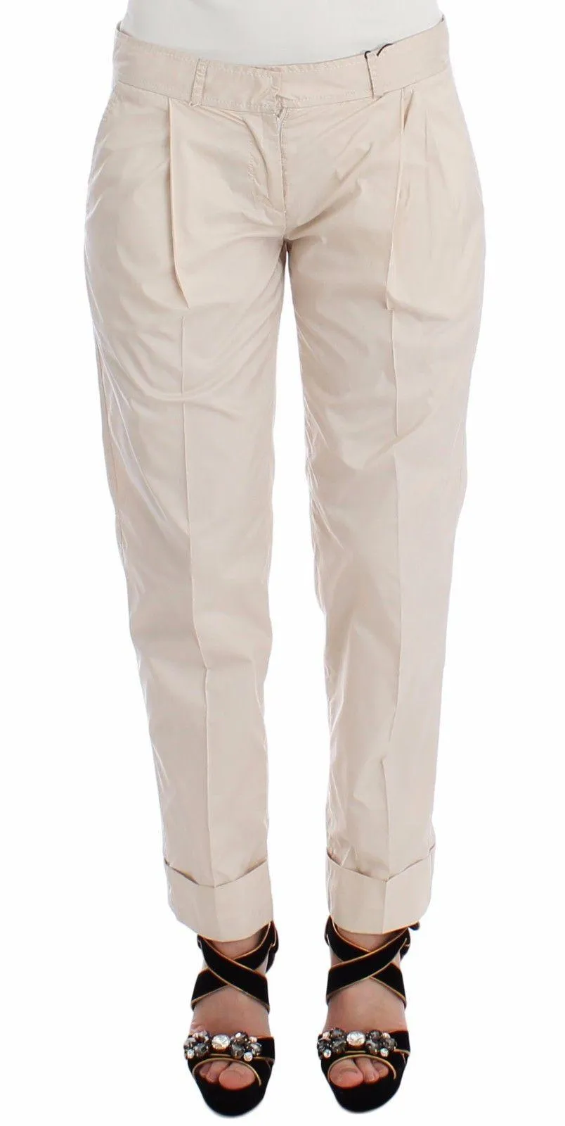 Ermanno Scervino Beige Chinos Casual Dress Pants Khakis