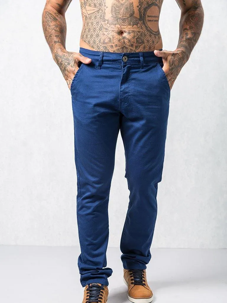 EZ348 Blue Chinos