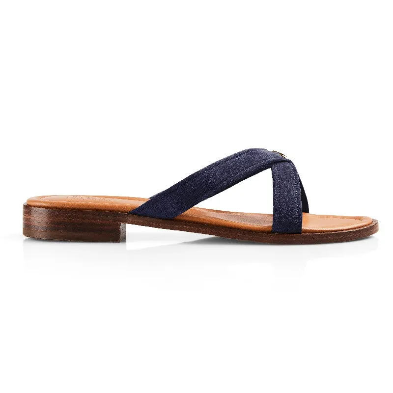 Fairfax & Favor Holkham Ladies Sandal - Navy