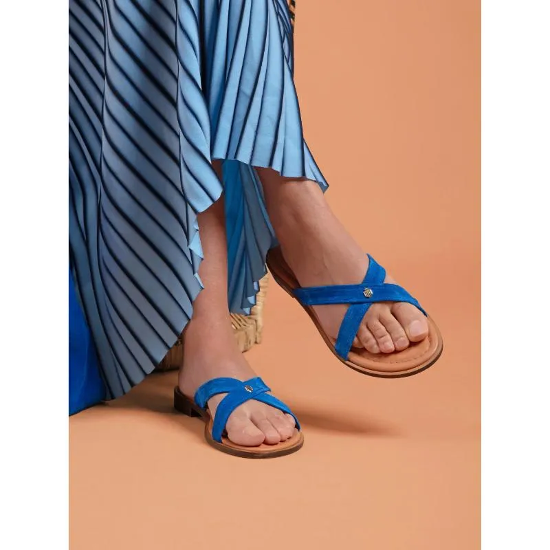 Fairfax & Favor Holkham Ladies Sandal - Porto Blue