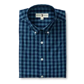 Felton Plaid Indigo Sport Shirt