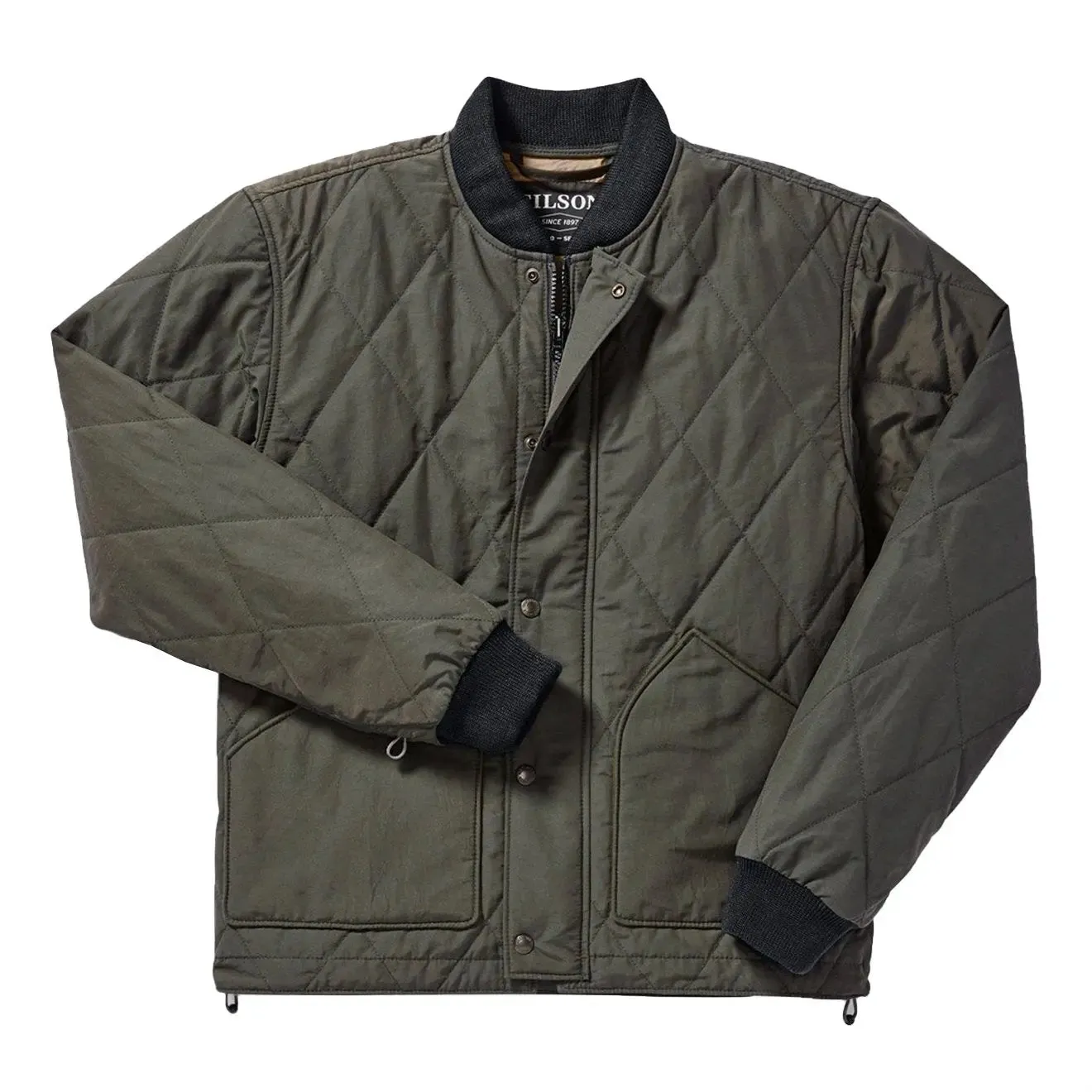 Filson Quilted Pack Jacket Dark Otter Green