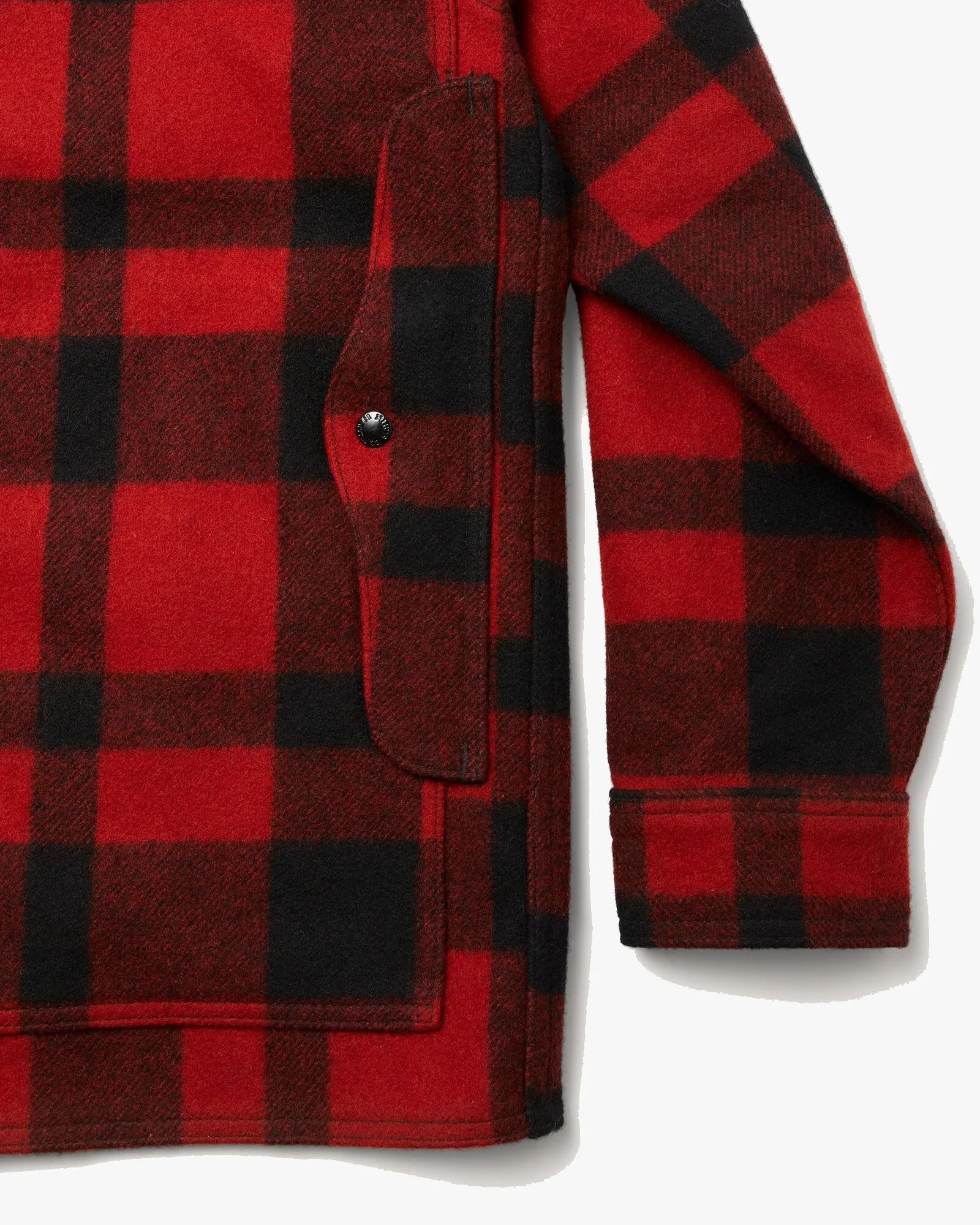 Filson Wool Mackinaw Cruiser Coat - Red / Black Plaid