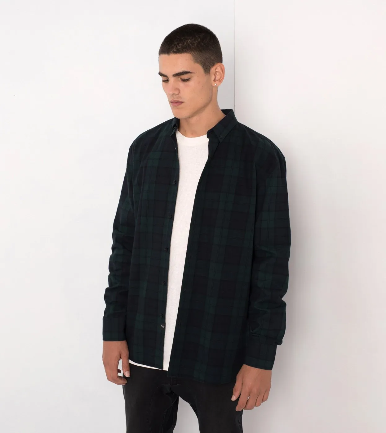 Flannel LS Shirt Ink/Forest - Sale