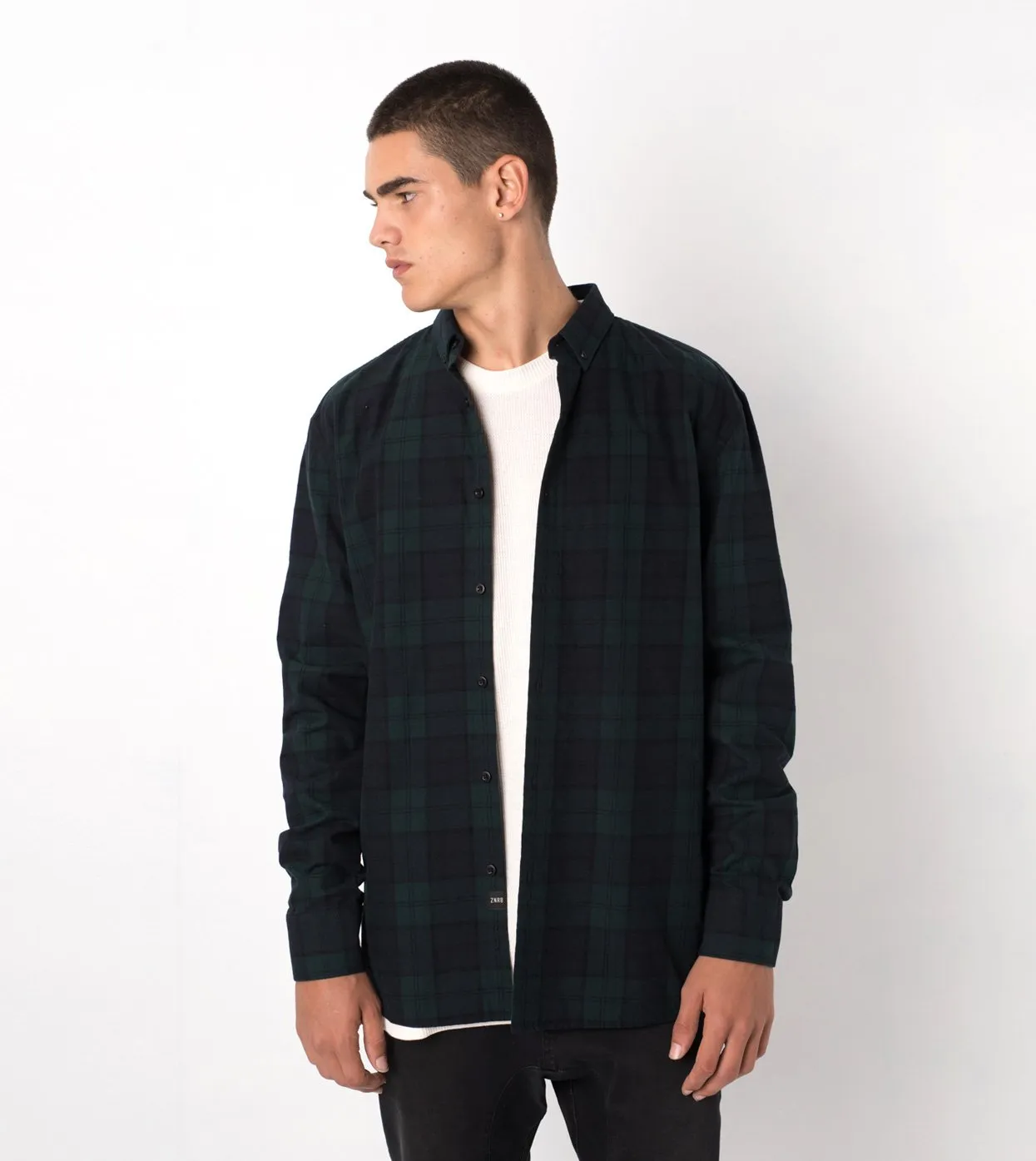 Flannel LS Shirt Ink/Forest - Sale