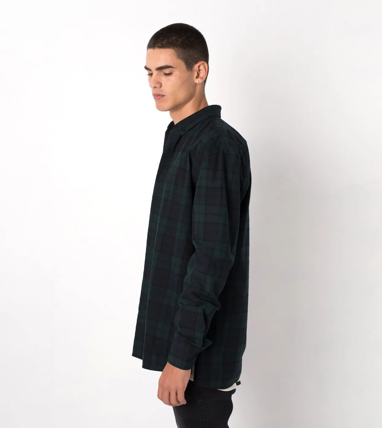 Flannel LS Shirt Ink/Forest - Sale