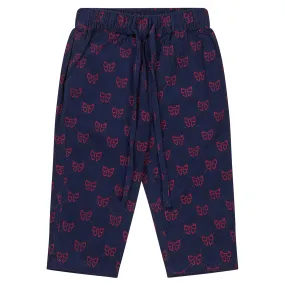 Flöss Navy/Ruby Red Bows Luna Pants