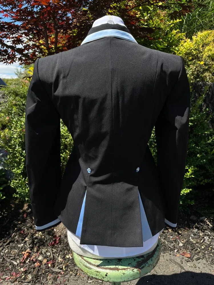 Flying Changes Charlotte Show Coat - Black with Blue 40