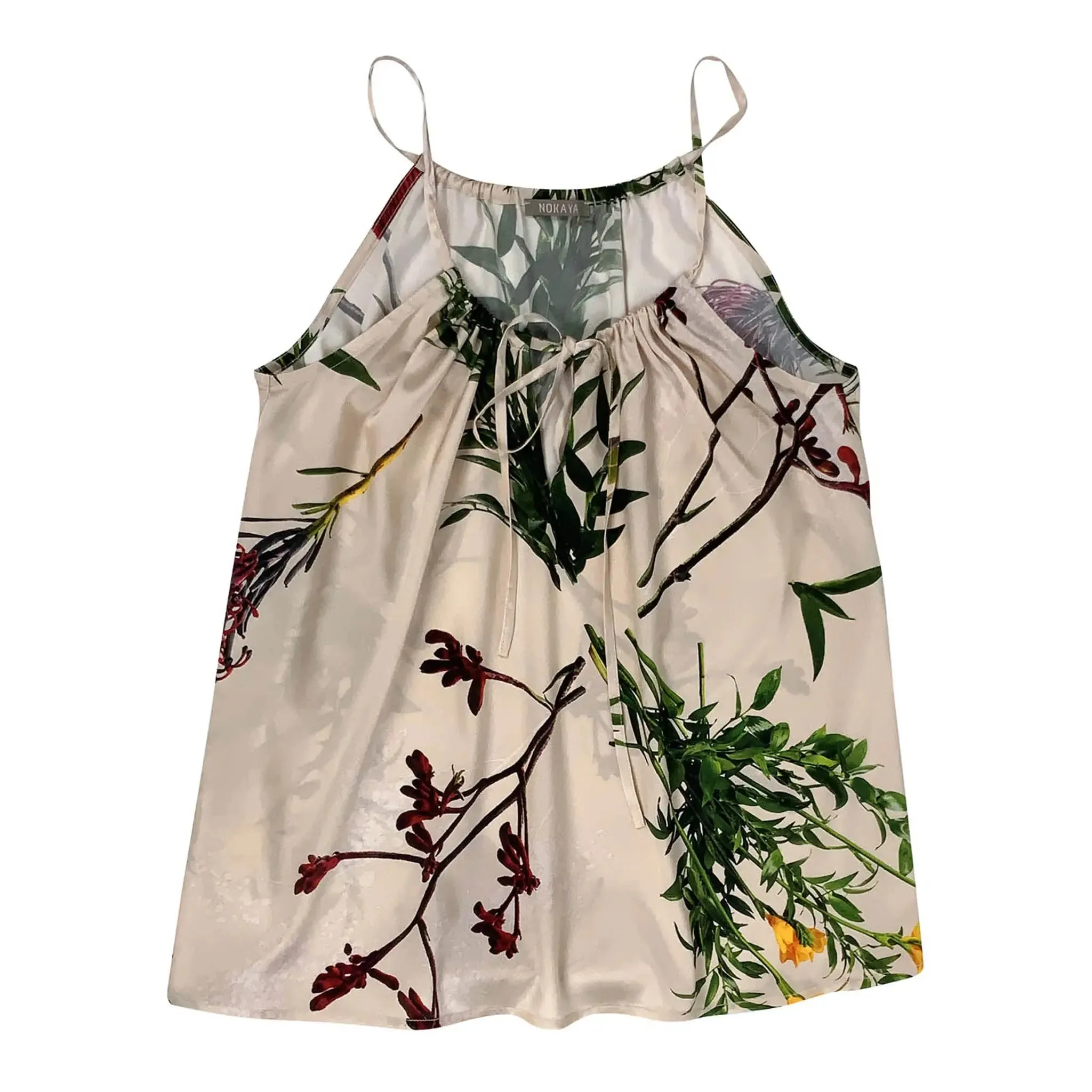 Flying Flower Silk Camisole