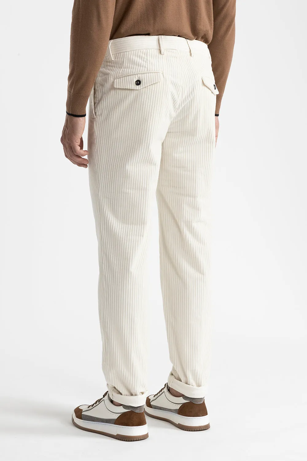 French corduroy chino trousers