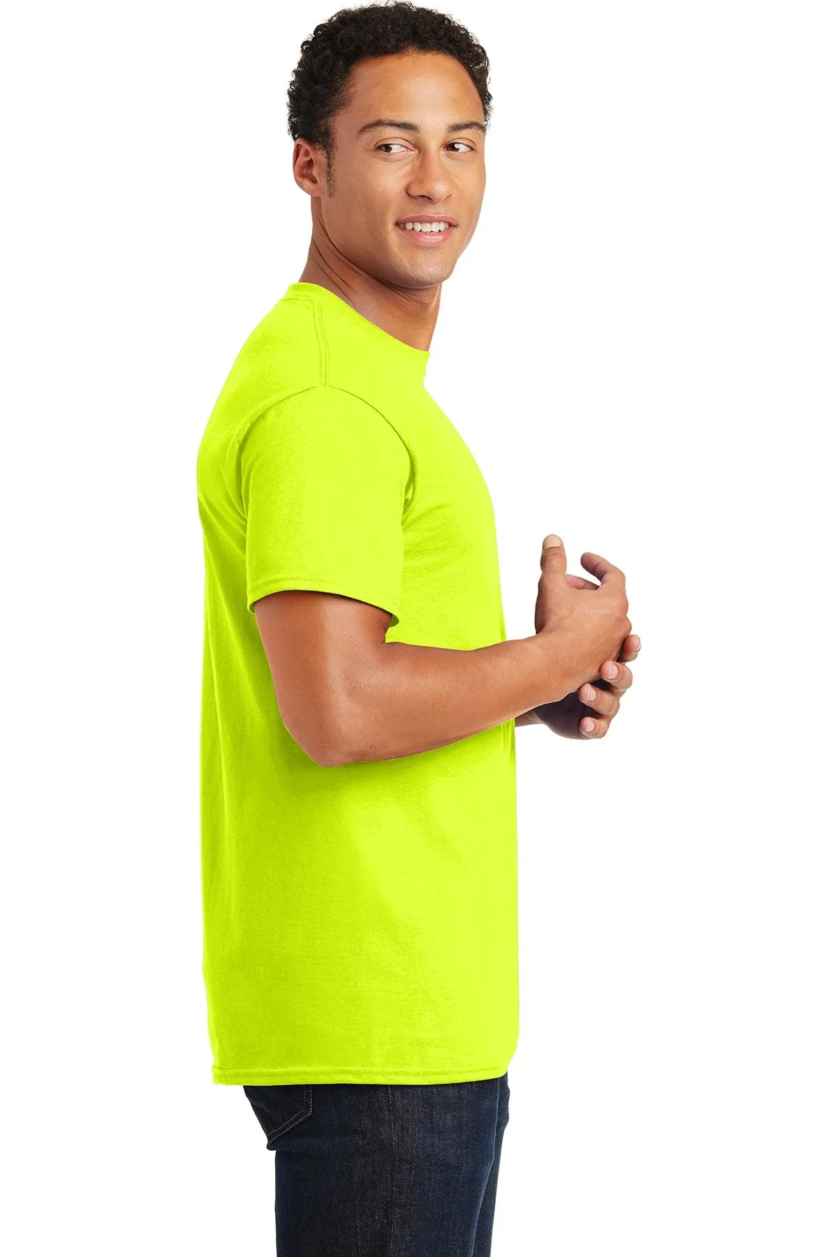 Gildan Ultra Cotton T Shirt Safety Green