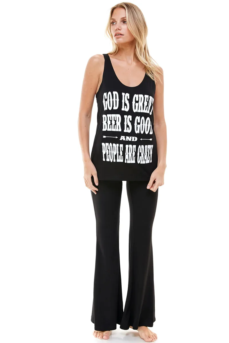 GOD IS GREAT BEER IS GOOD TANK TOP