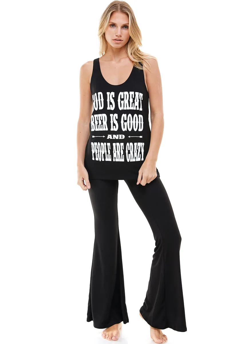 GOD IS GREAT BEER IS GOOD TANK TOP