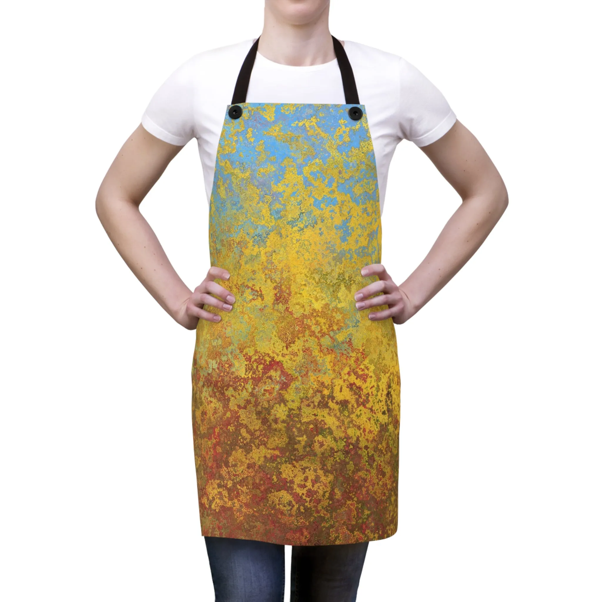 Gold and blue spots - Inovax Apron