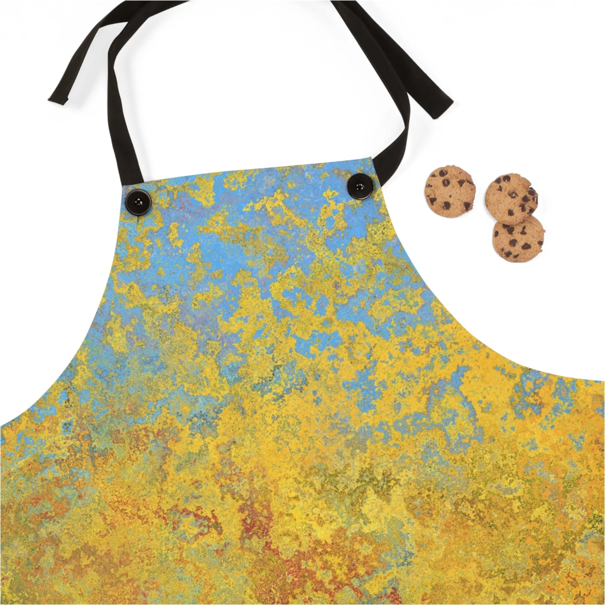 Gold and blue spots - Inovax Apron