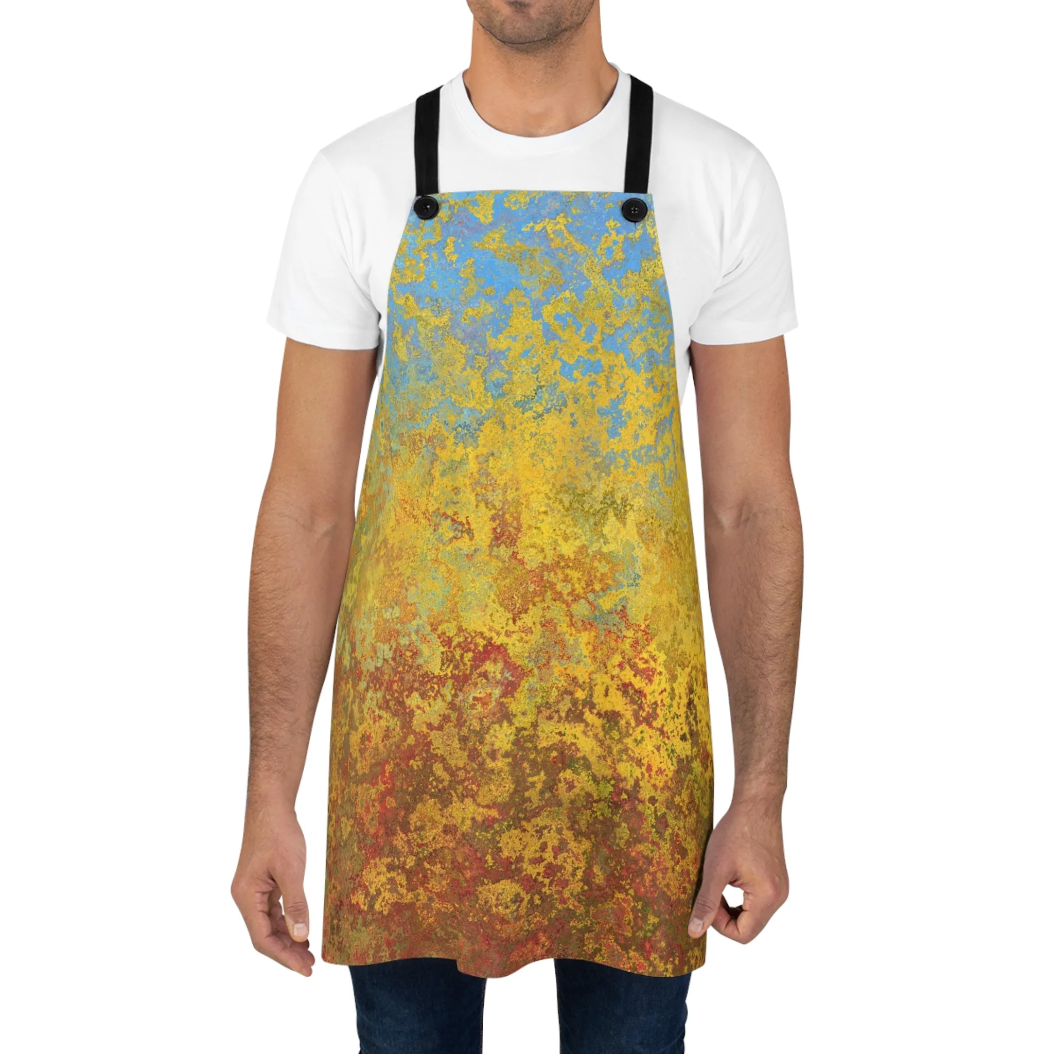 Gold and blue spots - Inovax Apron