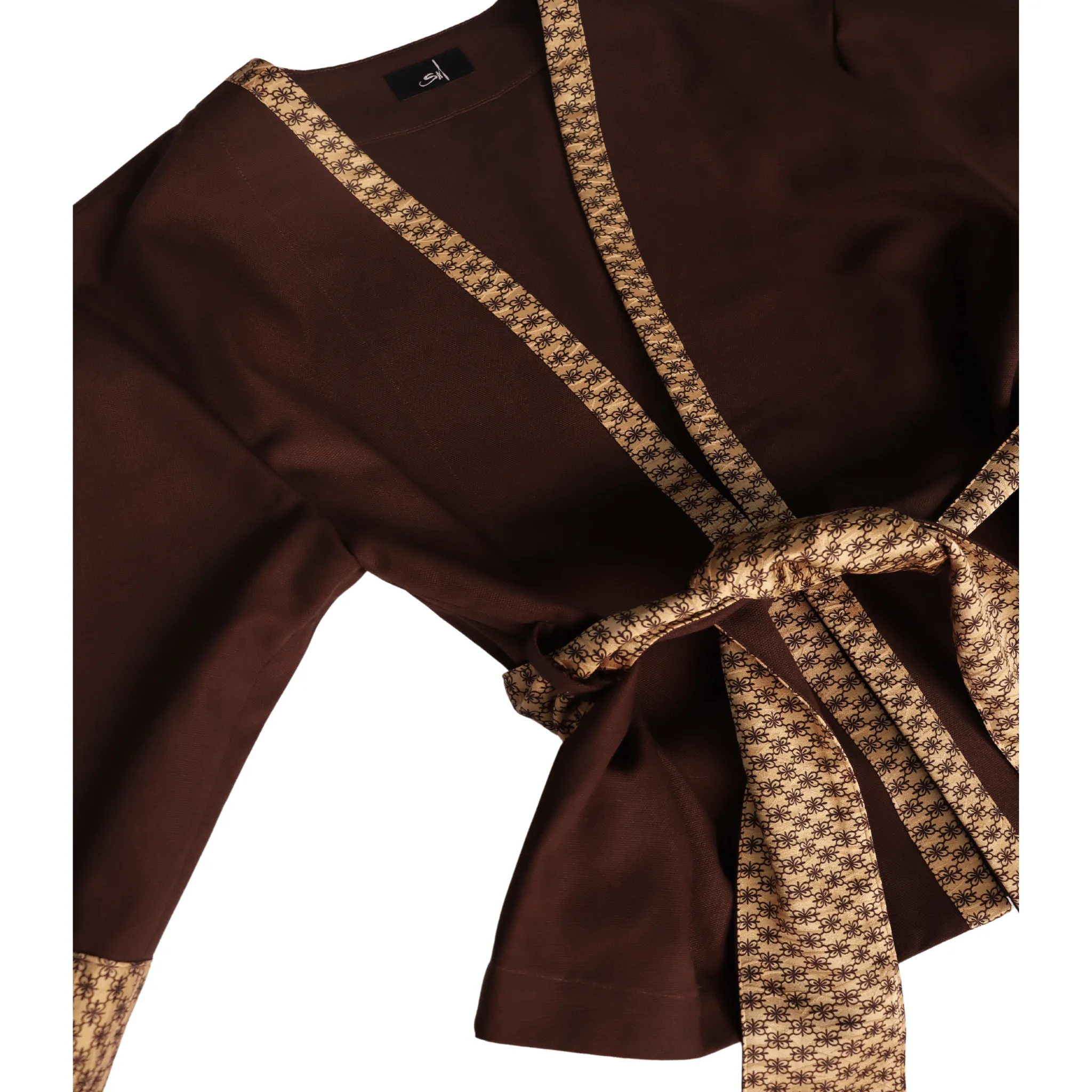 Gold Brown-Kimono Jacket(Brown)