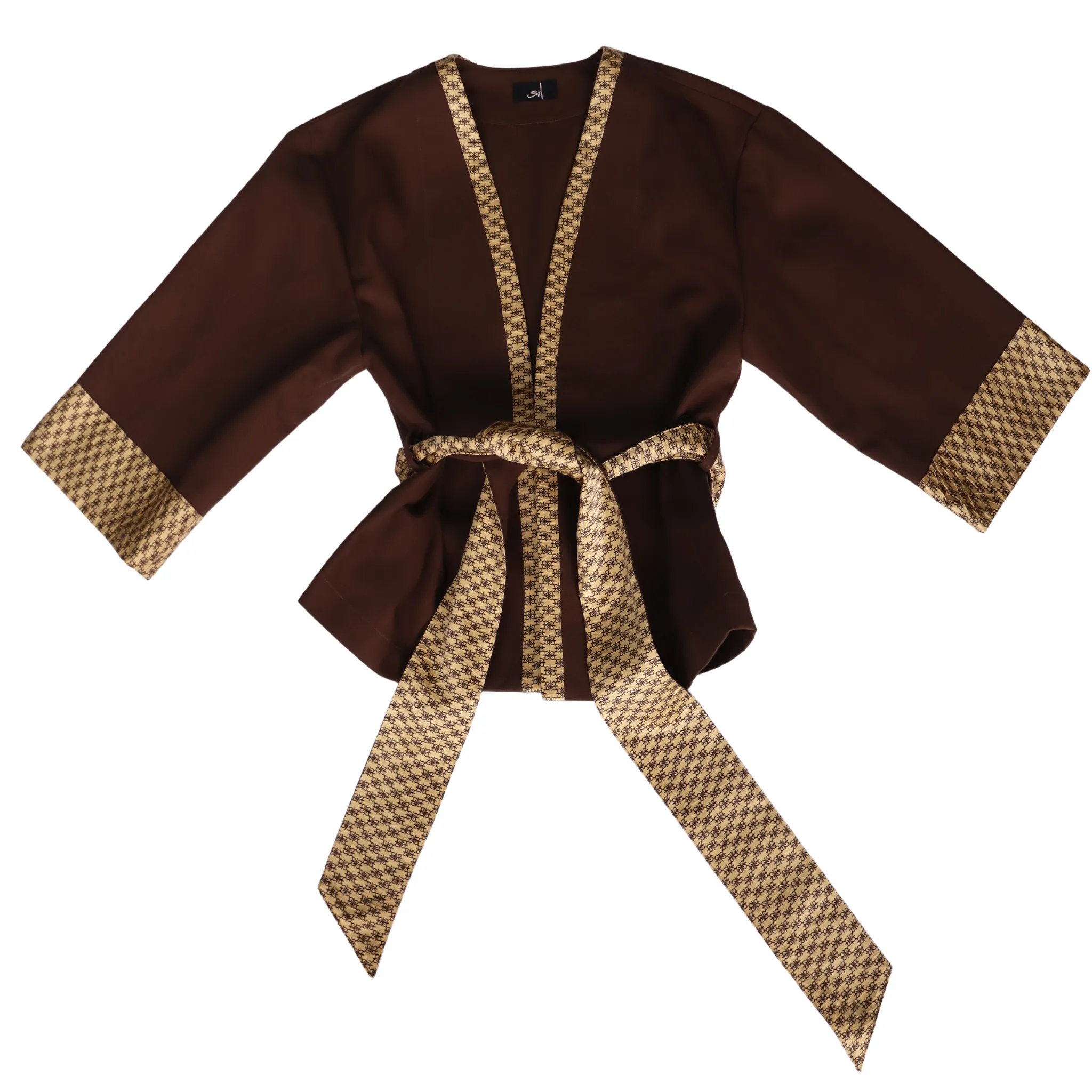 Gold Brown-Kimono Jacket(Brown)