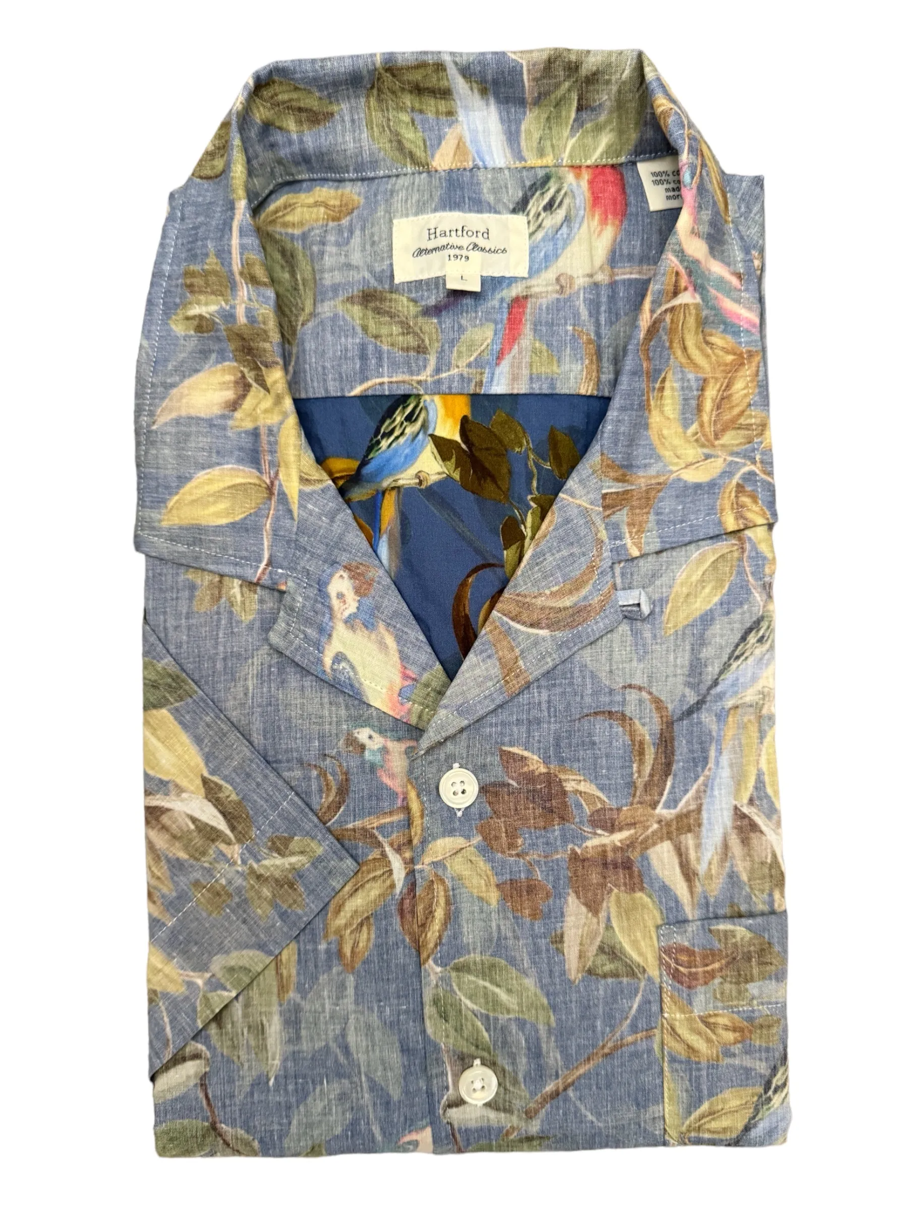 Hartford SS Shirt Parrots Blue