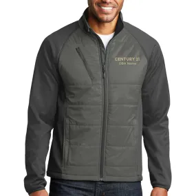 Hybrid Soft Shell/Quilted Back and Front Panel Jacket - Personalized