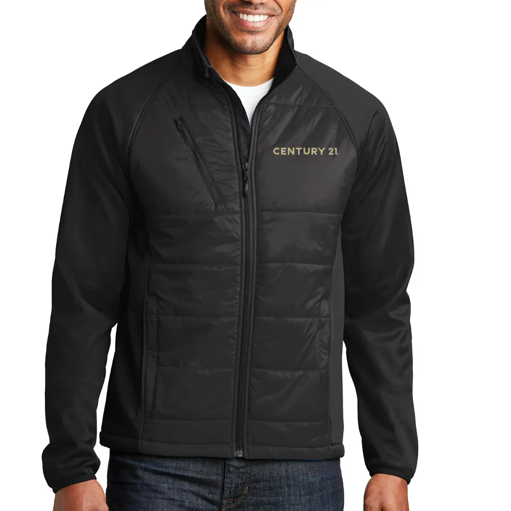 Hybrid Soft Shell/Quilted Back and Front Panel Jacket - Personalized