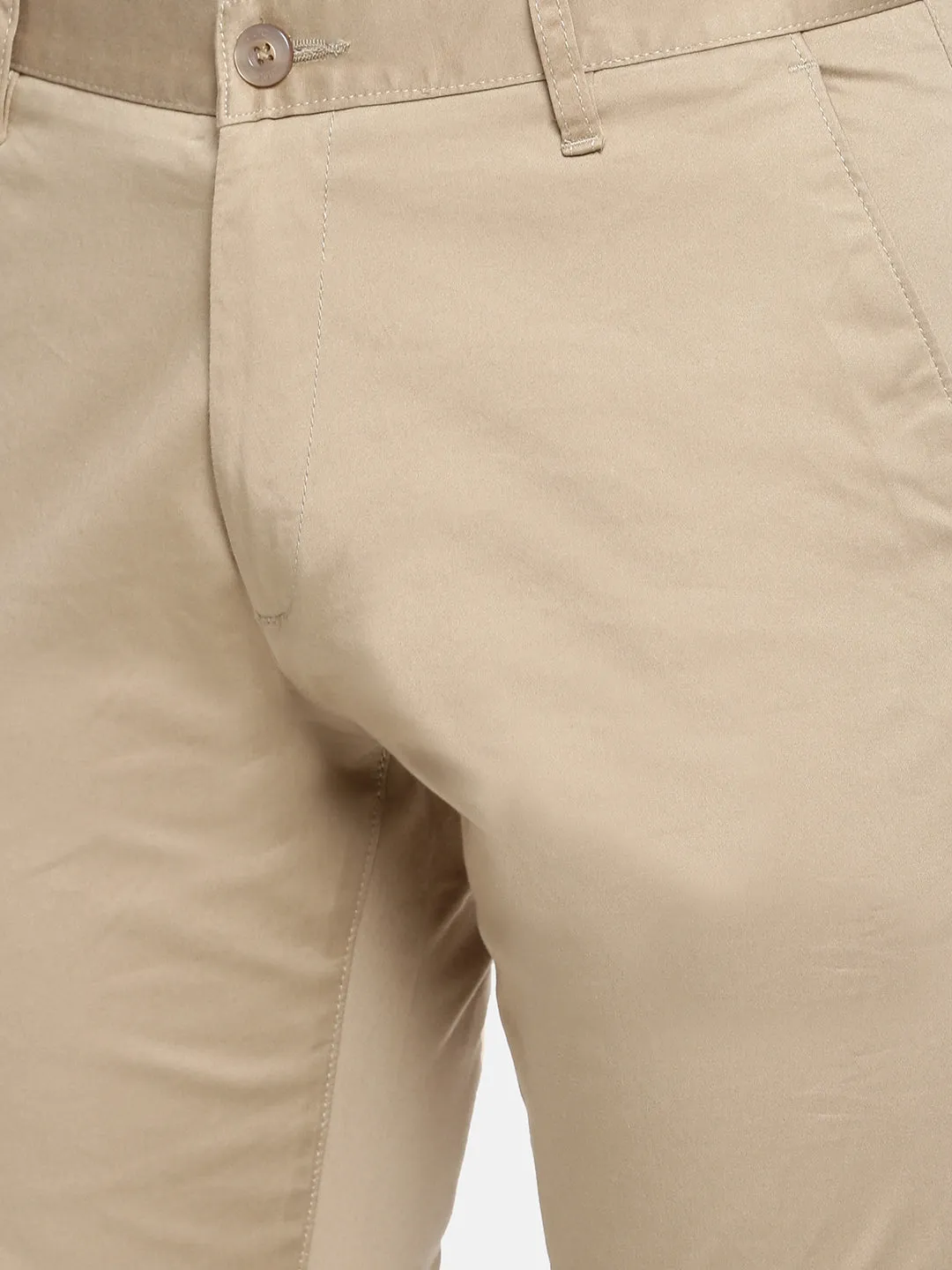 JDC Casual Solid Trouser-Light Khaki