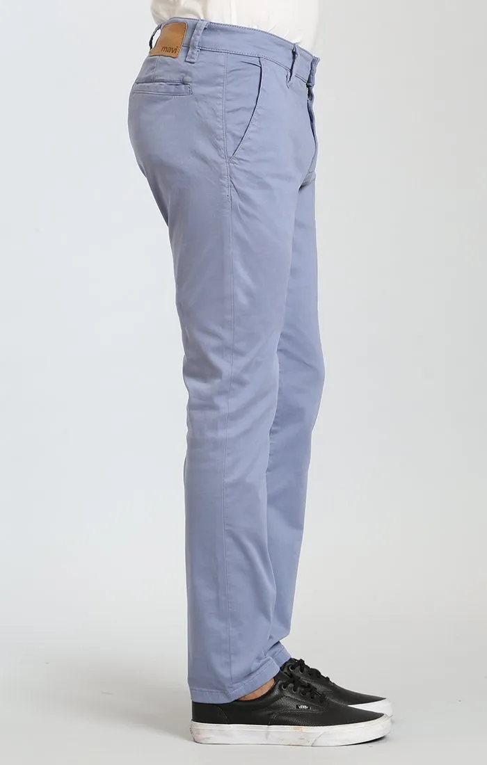 JOHNNY SLIM LEG CHINO IN STONE WASHED TWILL