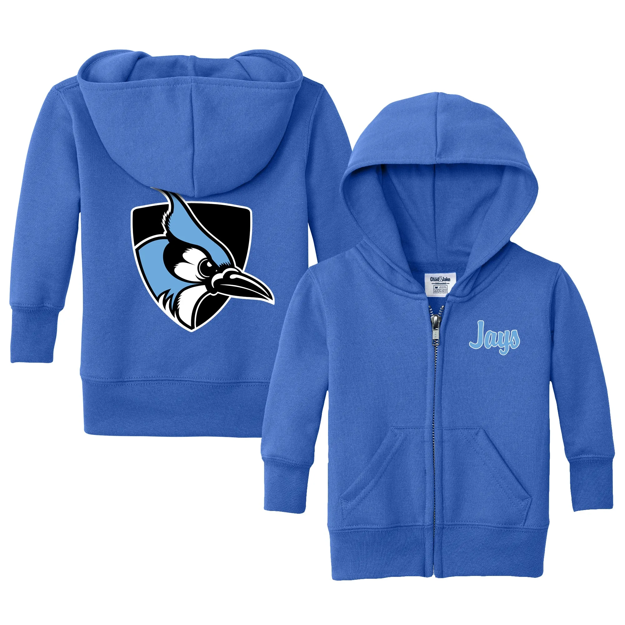 Johns Hopkins Blue Jays Logo Infant Full-Zip Sweatshirt