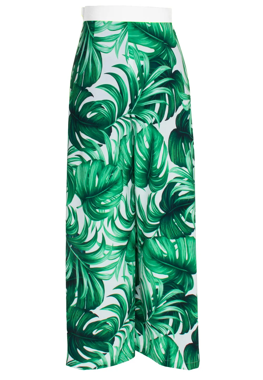 Jungle - Monstera White / Green Pants (Off-White)